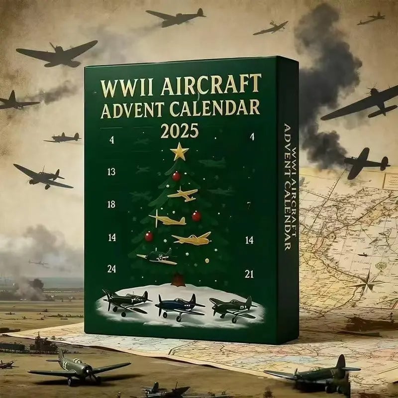 Calendario de Adviento de Aviones 2025 Avión de la Segunda Guerra Mundial-ES