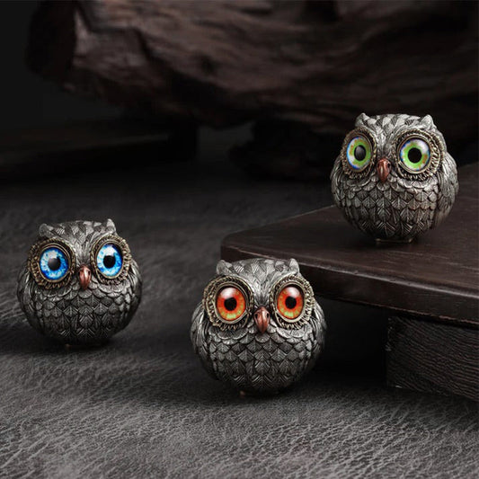 🦉Realistična figurica varuhinje srečne sove-SI
