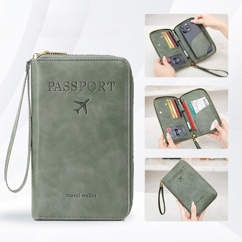 🧳2025 Obligación Turística✈️Cartera para Pasaporte RFID Multifuncional-ES