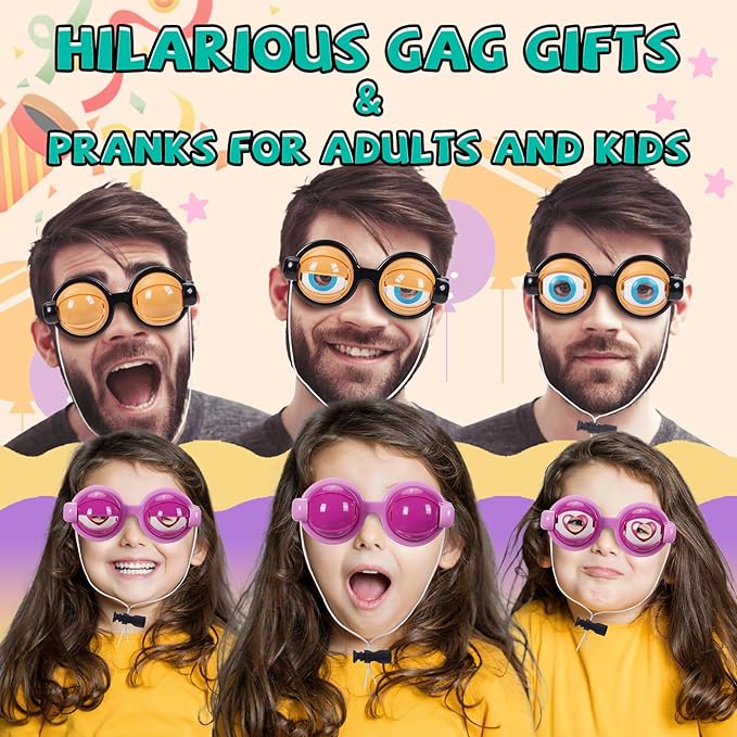 🔥Oferta Navideña – ¡50% de Descuento! 🏆⚡ Oferta Flash💥 Gafas Divertidas con Ojos Guiñando el Ojo-ES
