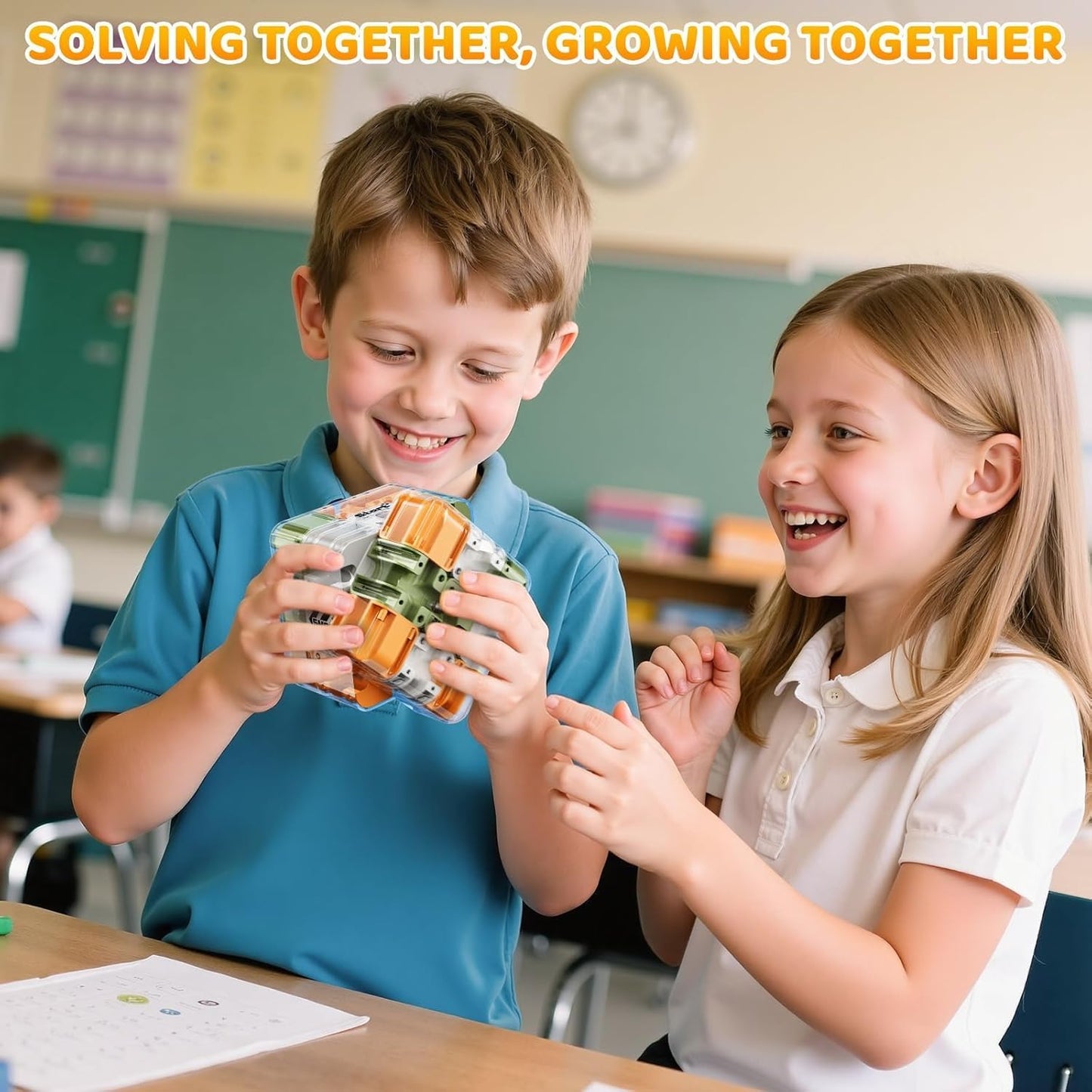 Didelis labirintas 3D dėlionė labirinto kubas 🧩✨ – žavus smegenų lavinimo žaidimas vaikams ir suaugusiems 🧠-LT