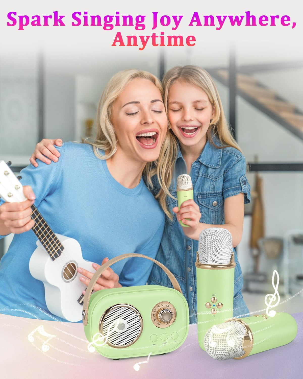 Prenosni karaoke set VivaMic za otroke-SI