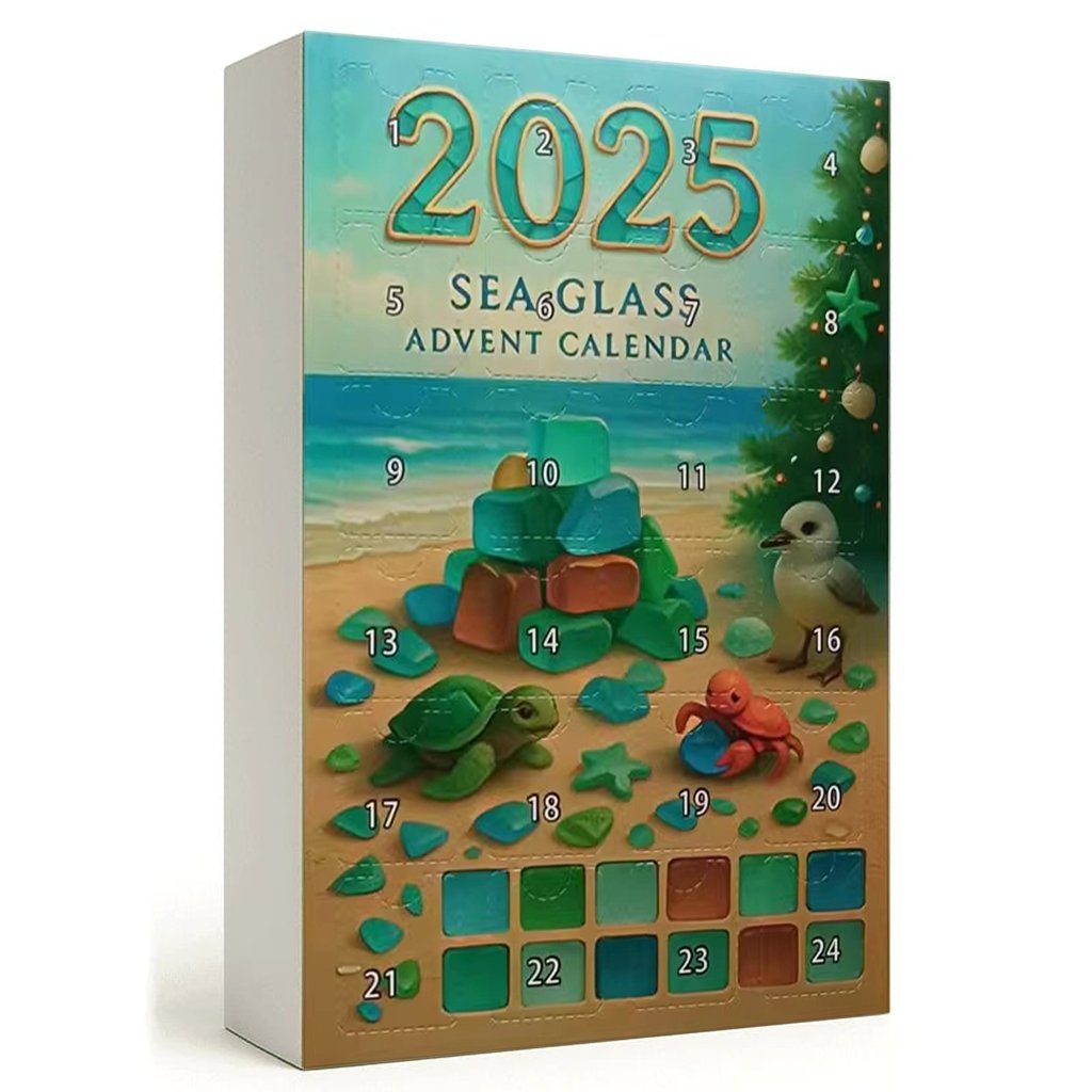 🌊✨Ακρυλικό Ημερολόγιο Advent με Εφέ Χριστουγεννιάτικου Δέντρου 🎄❄️-GR