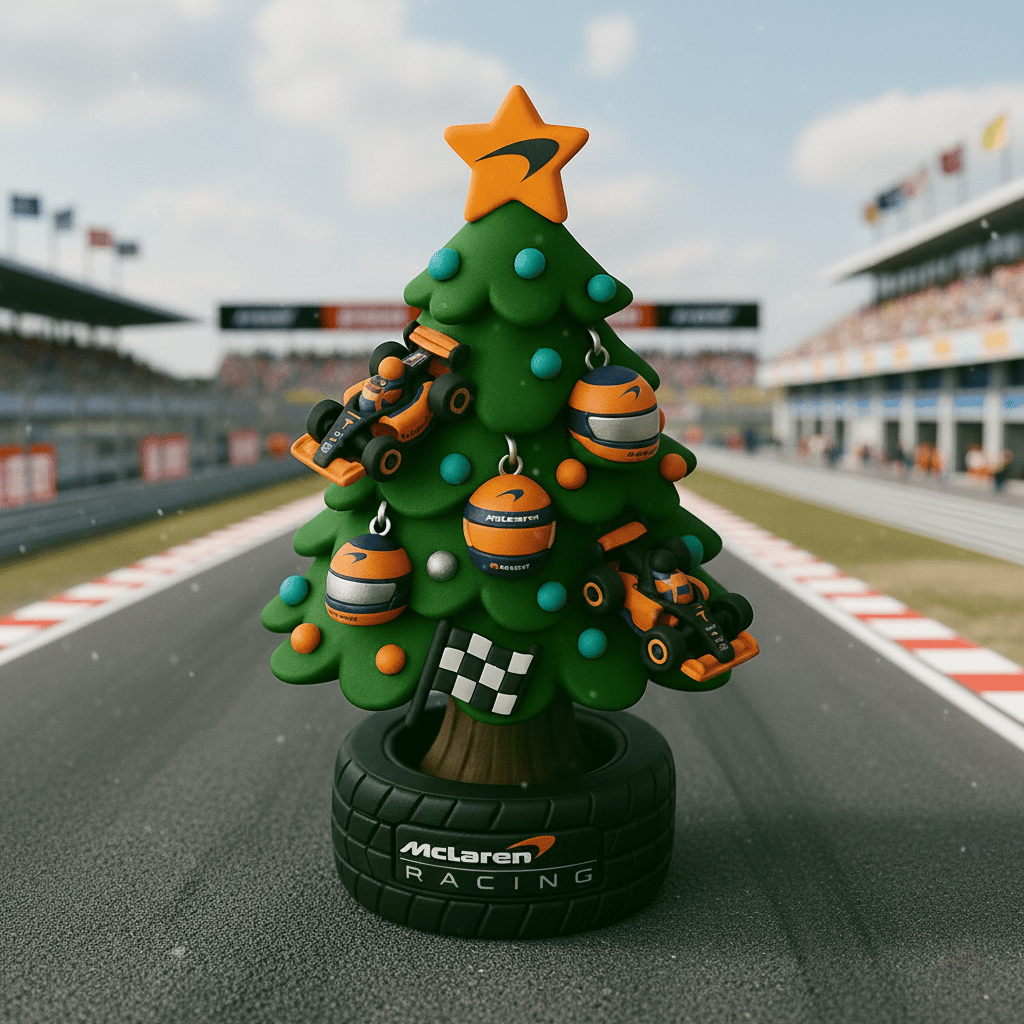Árbol de Navidad en miniatura estilo equipo de F1-ES
