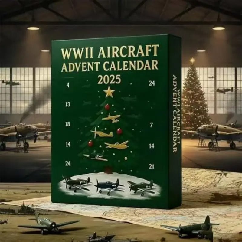 Calendario de Adviento de Aviones 2025 Avión de la Segunda Guerra Mundial-ES