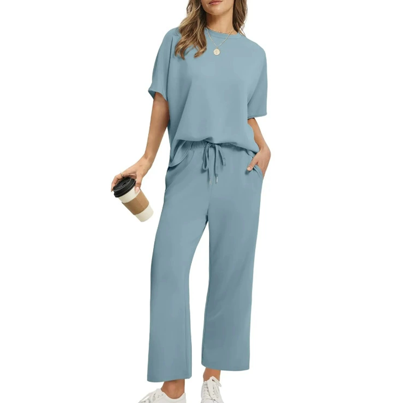 💕Top y pantalón casual de mujer-ES