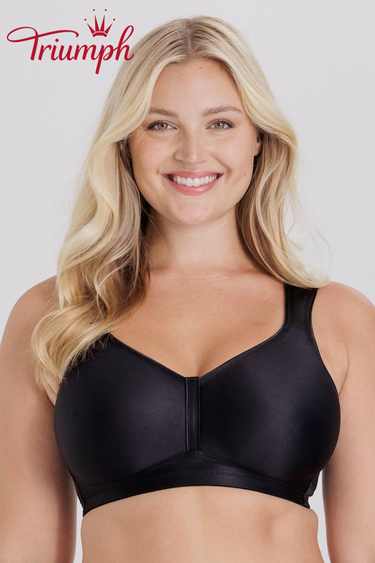 Triumph - (3 kosi) Preprost nedrček push-up s polnimi košaricami-SI