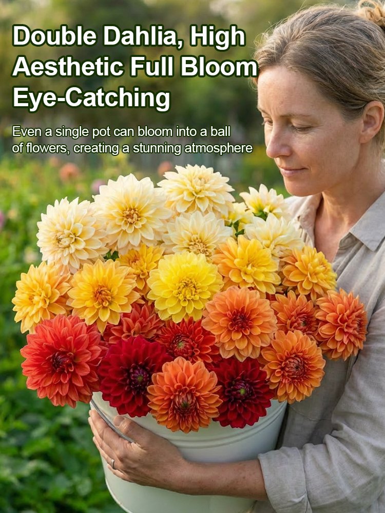 【Base Direct Sales】Four Seasons Blooming Double Dahlia Bulbs-GR