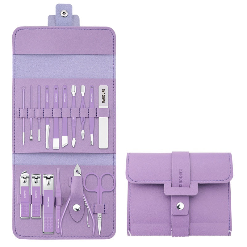 Set de cuidado de uñas 16 piezas (10 colores)-ES