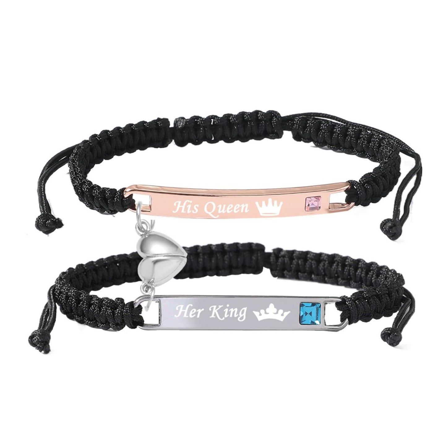 🔥OFERTA ESPECIAL - 50% DE DESCUENTO🔥 Conjunto de pulseras trenzadas ajustables con forma de corazón-ES