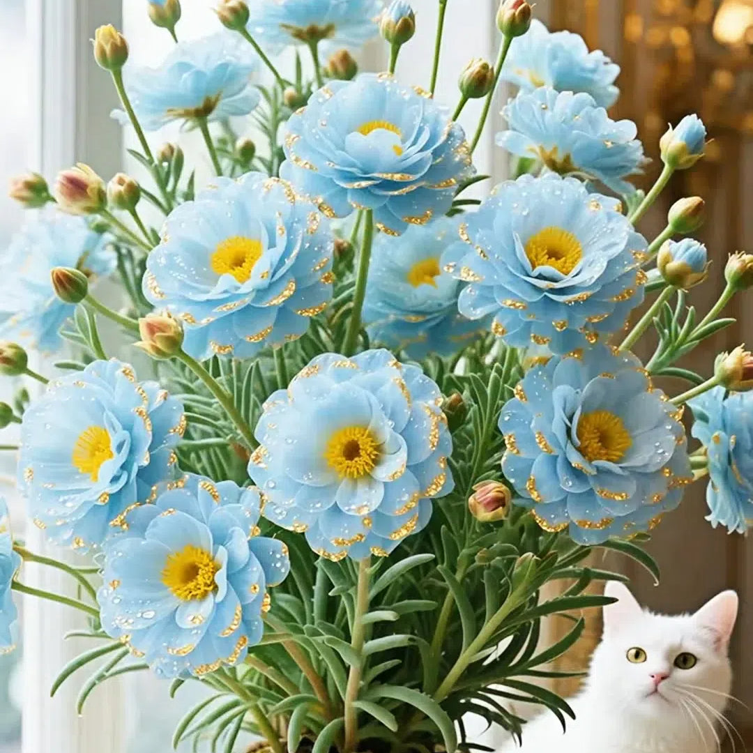 Portulaca de encaje dorado🌸✨ Hermosas flores dobles para un color de verano sin esfuerzo-ES