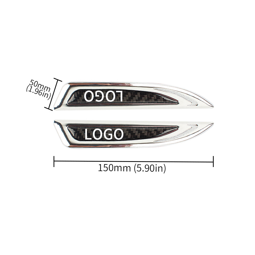 Insignia del logotipo de GM, pegatina metálica personalizable (dos piezas)-ES