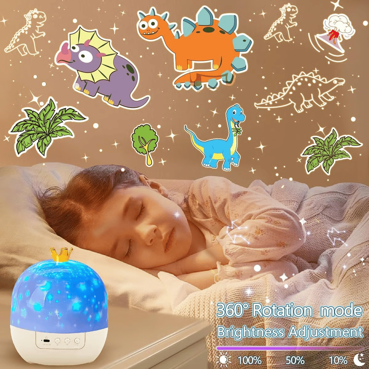 🎃👻ΤΕΛΕΥΤΑΙΕΣ ΗΜΕΡΕΣ ΕΚΠΤΩΣΕΩΝ - 50% ΕΚΠΤΩΣΗ💜Νυχτερινό φωτιστικό με προβολέα για παιδιά, 15 ταινίες🔋Φόρτιση τύπου C-GR