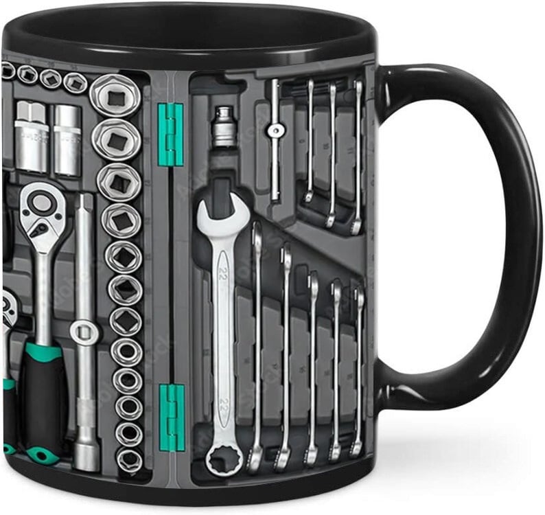 ⚡KIBER PIRMADIENIO IŠPARDAVIMAS🔧⚡Mechaniko įrankių dėžės puodelis🍵-LT
