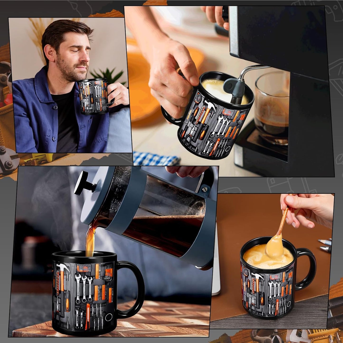 ⚡KIBER PIRMADIENIO IŠPARDAVIMAS🔧⚡Mechaniko įrankių dėžės puodelis🍵-LT
