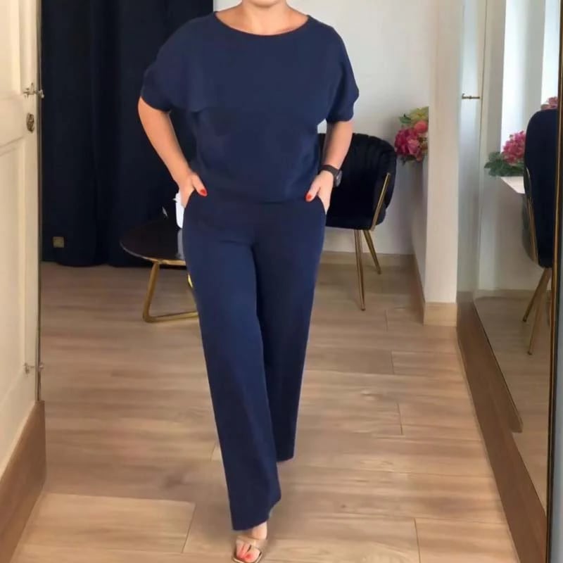 ⏳Oferta especial por tiempo limitado⏰Elegante conjunto de 3 piezas que incluye cárdigan largo, top y pantalón💞-ES