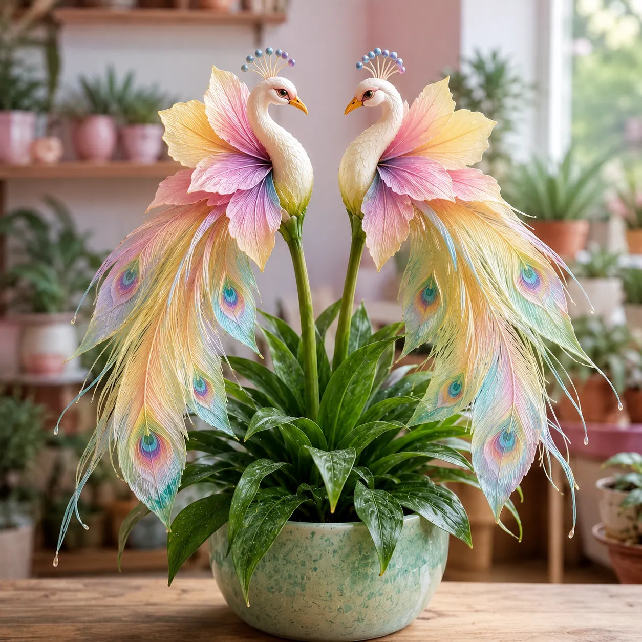 🦚 Peacock orchidėjų svogūnėliai – gyvas brangakmenis ✨-LT