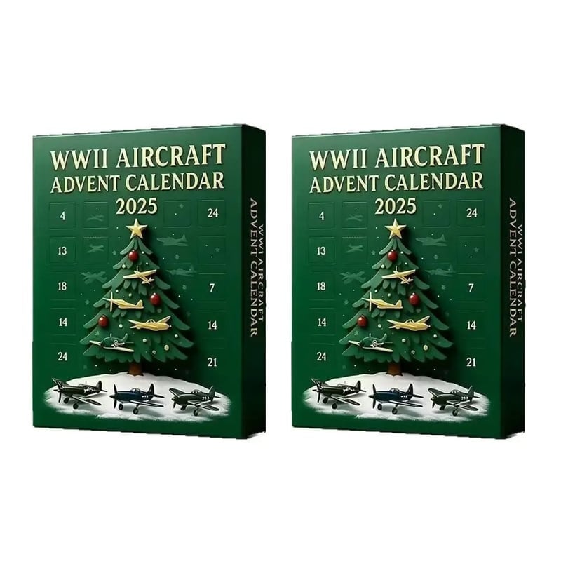 Calendario de Adviento de Aviones 2025 Avión de la Segunda Guerra Mundial-ES