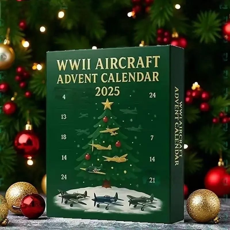 Calendario de Adviento de Aviones 2025 Avión de la Segunda Guerra Mundial-ES