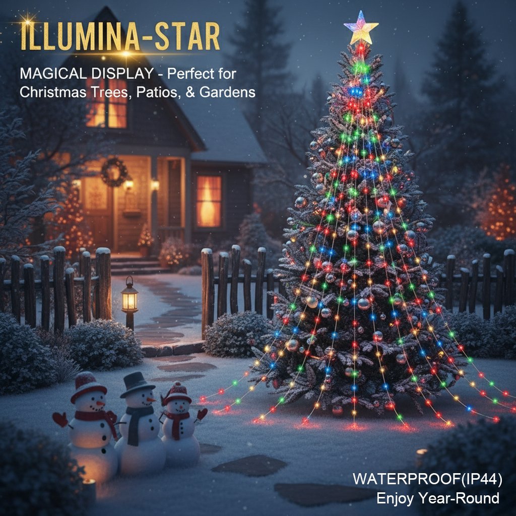 🎁¡Oferta anticipada de Navidad! 50% de descuento🎄 Luces navideñas Starlight Cascade-ES