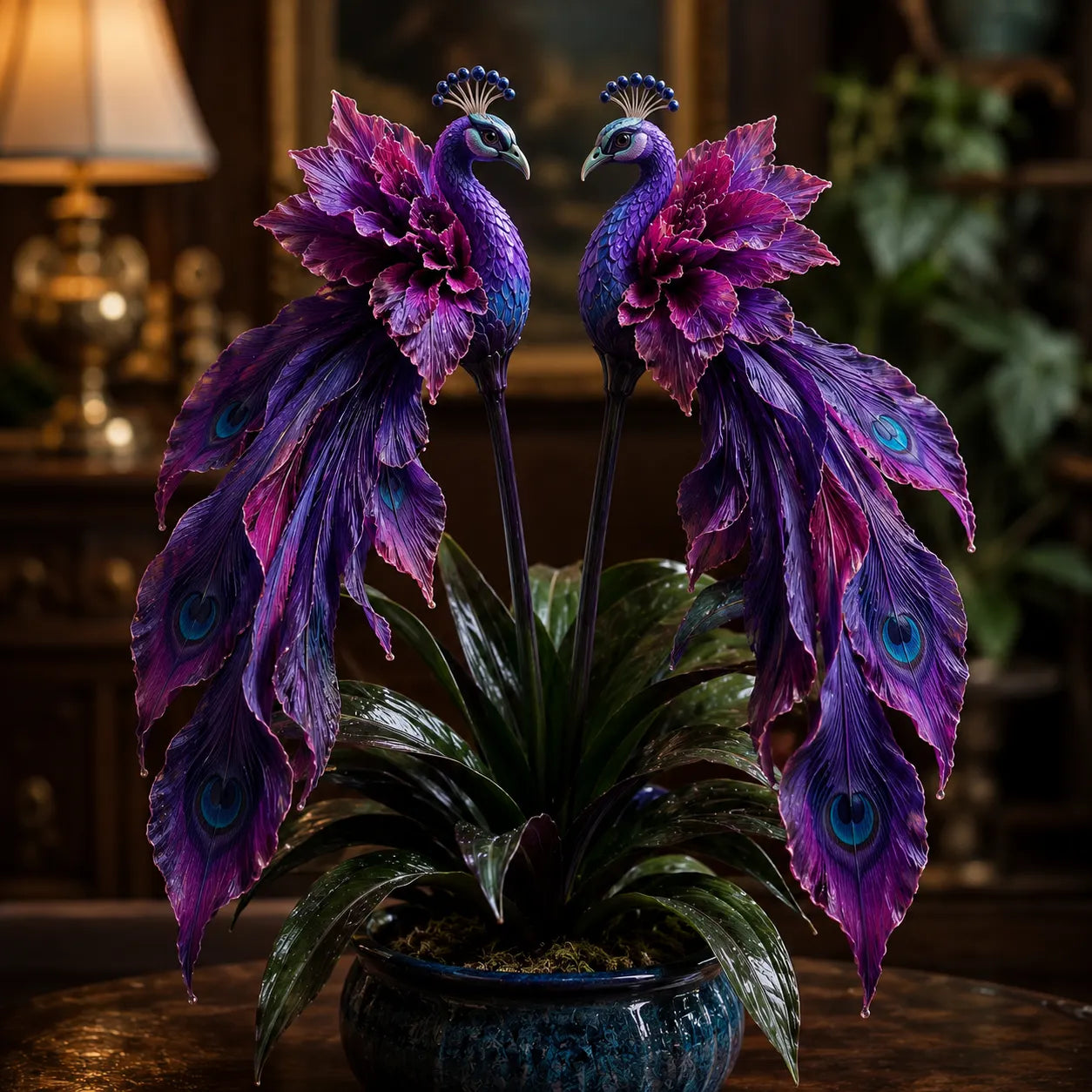 🦚 Peacock orchidėjų svogūnėliai – gyvas brangakmenis ✨-LT