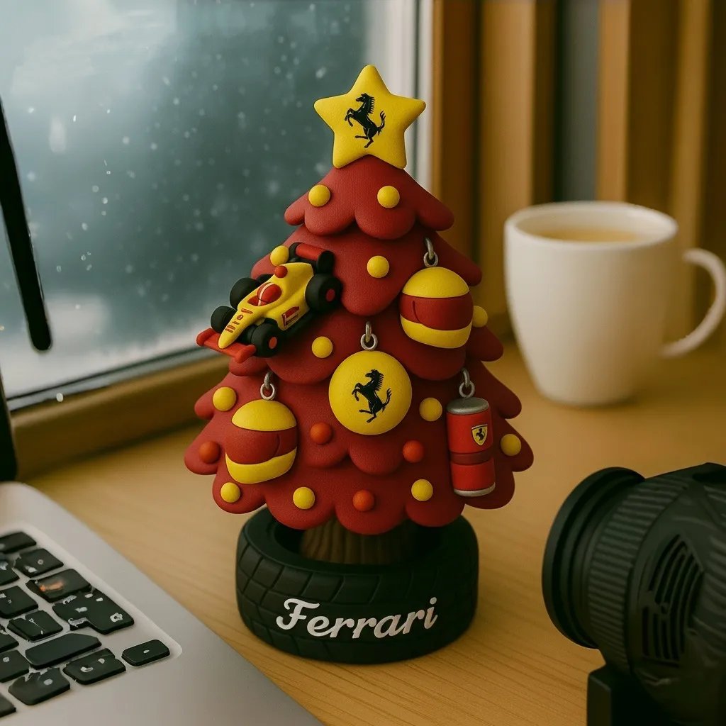 Árbol de Navidad en miniatura estilo equipo de F1-ES