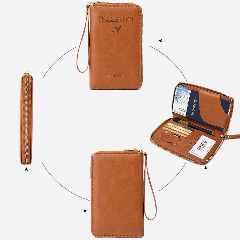 🧳2025 Obligación Turística✈️Cartera para Pasaporte RFID Multifuncional-ES