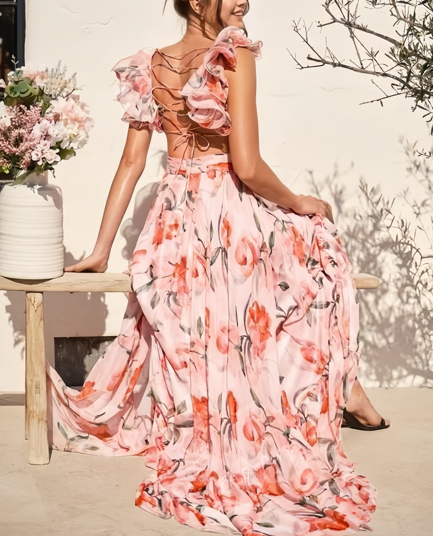 🍓Vestido plisado sexy y elegante con estampado-ES