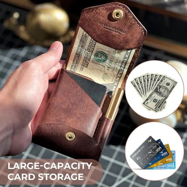 Cartera de cuero multifuncional-ES