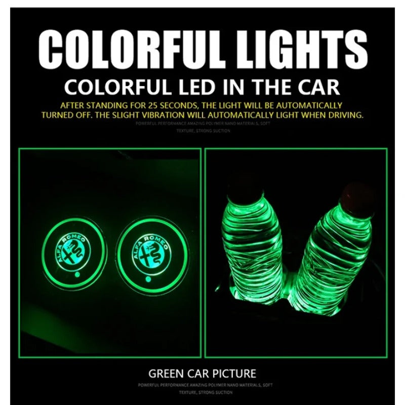 2 vnt. LED automobilių padėkliukai-LT
