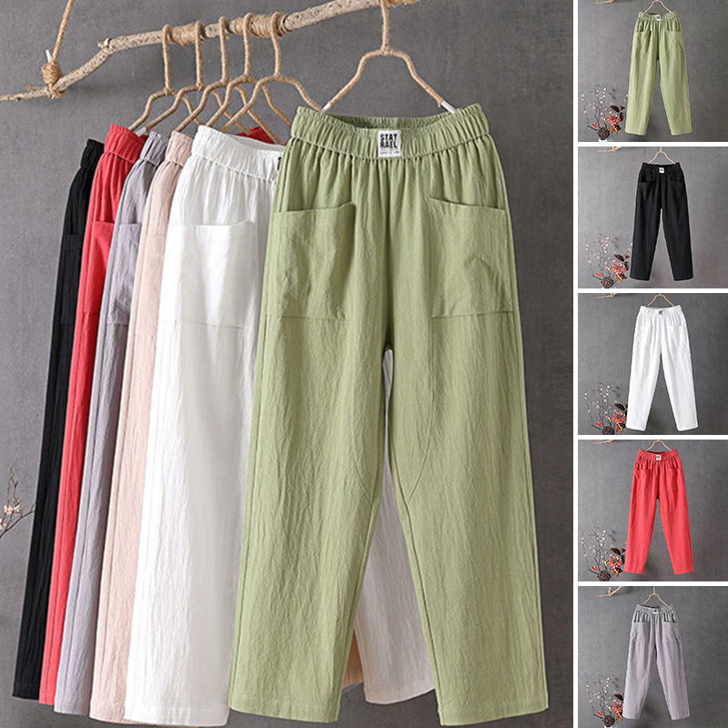 🔥2025 Nuevos pantalones anchos de mujer-ES