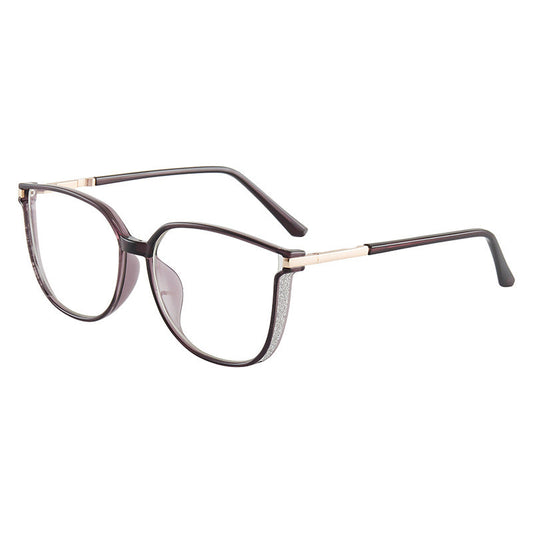 Gafas de moda para mujer con montura grande HD y anti-Blu-Ray-ES