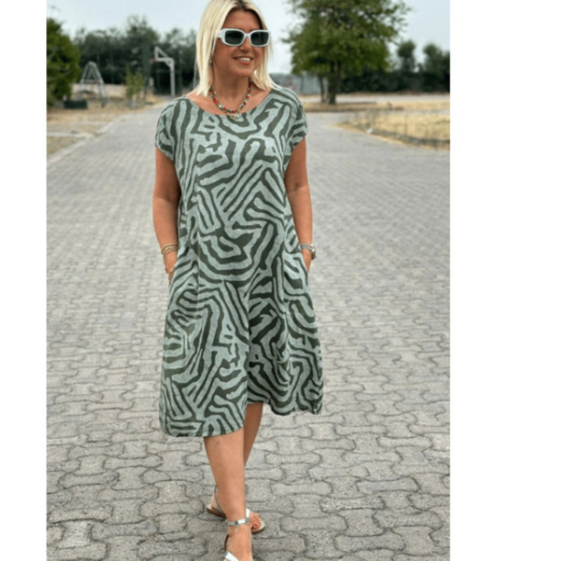 🎁Vestidos casuales estampados vintage bohemios 2025👗-ES