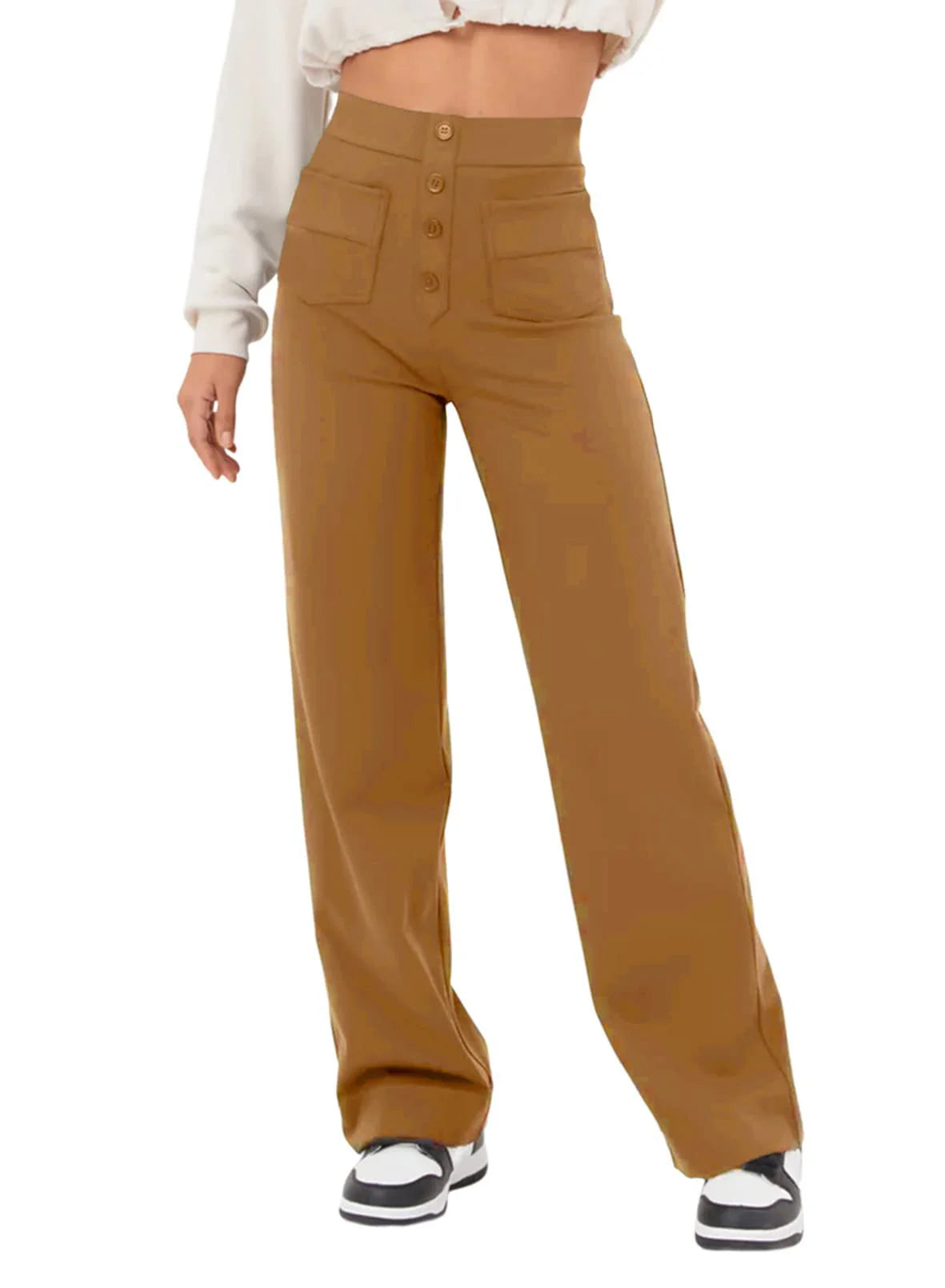 Pantalones elásticos con muchos bolsillos.-ES