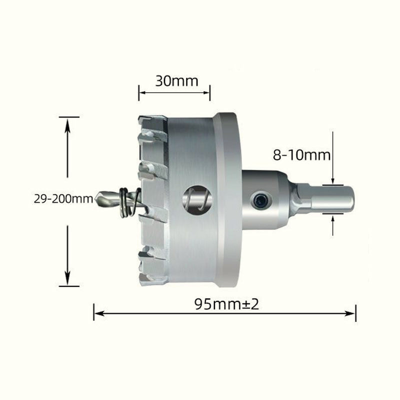 【✨Povečana učinkovitost】🔧Rezalnik kovinskih lukenj s karbidno konico-SI