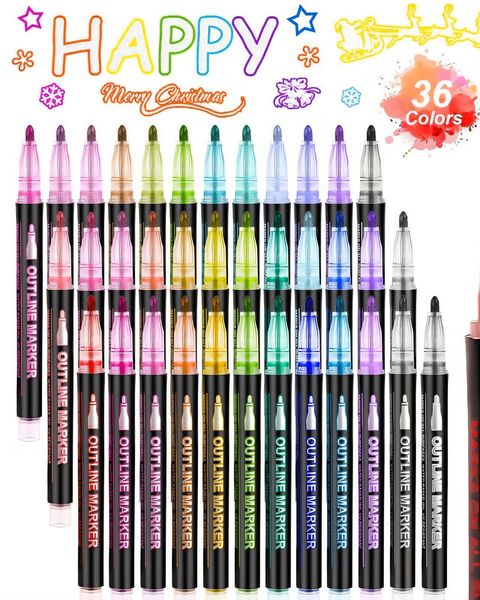 🎁Kūrybinėms dovanoms 49% NUOLAIDA -🎁Lightstick Graffiti Pens-LT