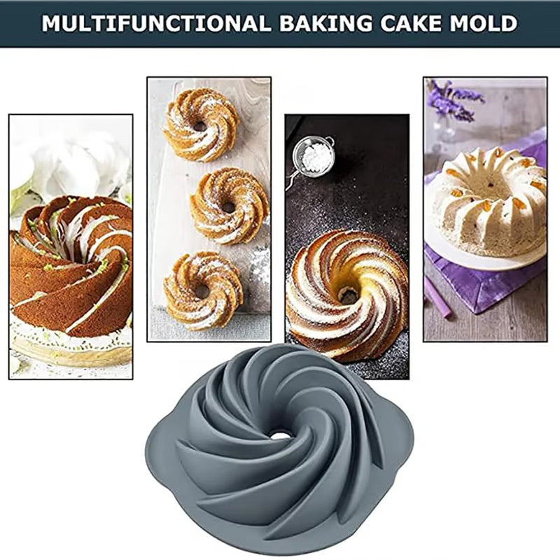 Juego de moldes de silicona para pasteles para hornear fácilmente-ES