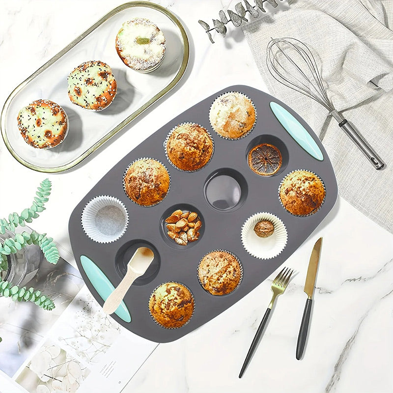 Juego de moldes de silicona para pasteles para hornear fácilmente-ES