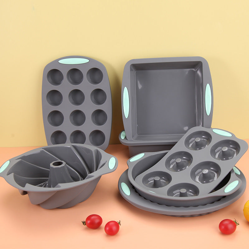 Juego de moldes de silicona para pasteles para hornear fácilmente-ES
