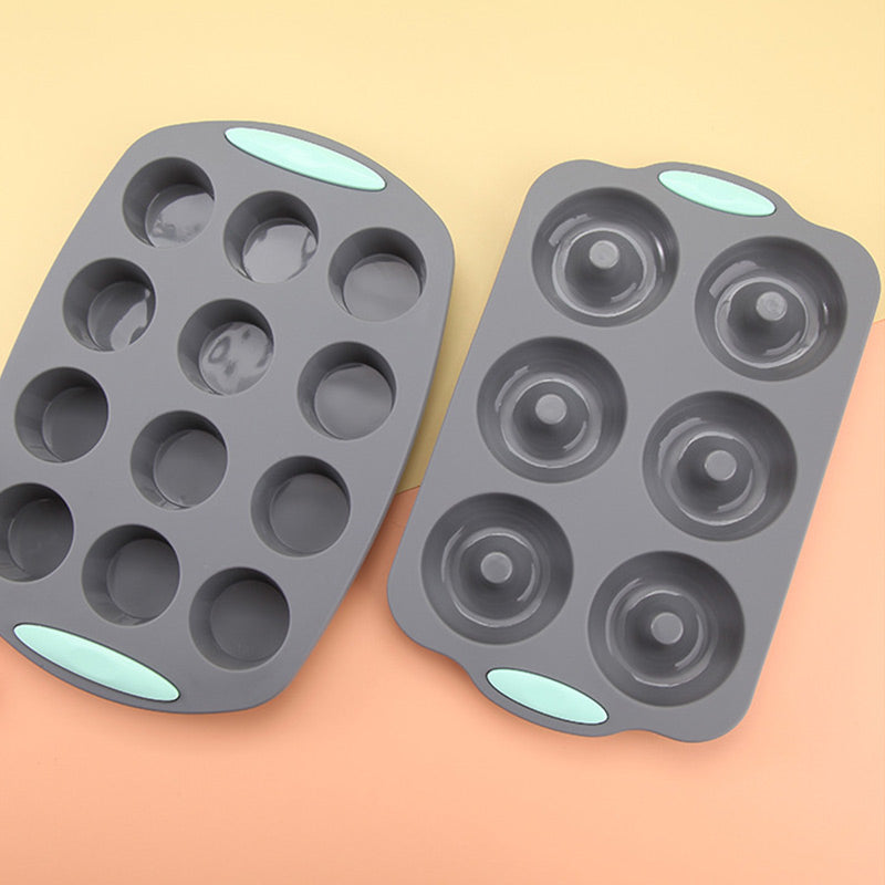 Juego de moldes de silicona para pasteles para hornear fácilmente-ES