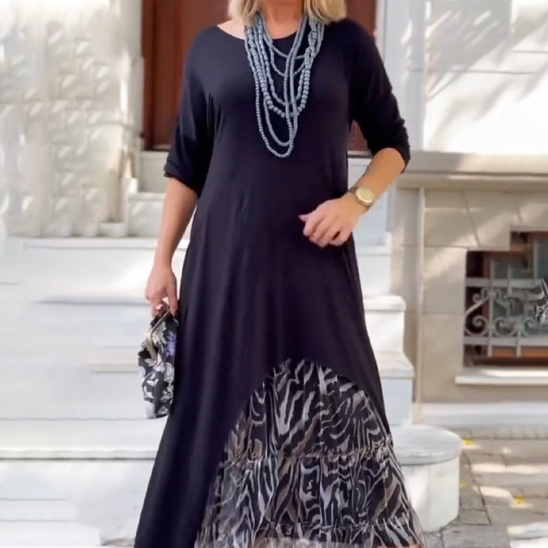 ✨Vestido de mujer de manga larga con dobladillo irregular💃-ES