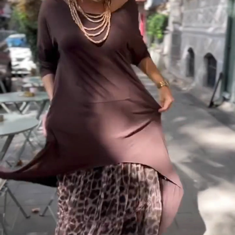 ✨Vestido de mujer de manga larga con dobladillo irregular💃-ES