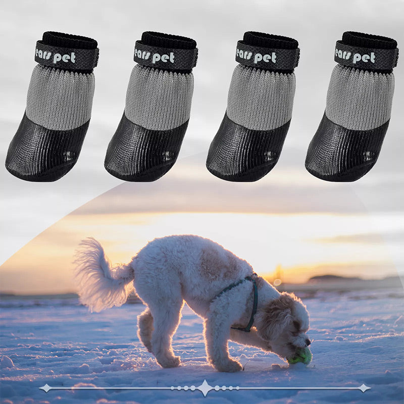 🐶2 poros neslystančių vandeniui atsparių šunų kojinių-LT