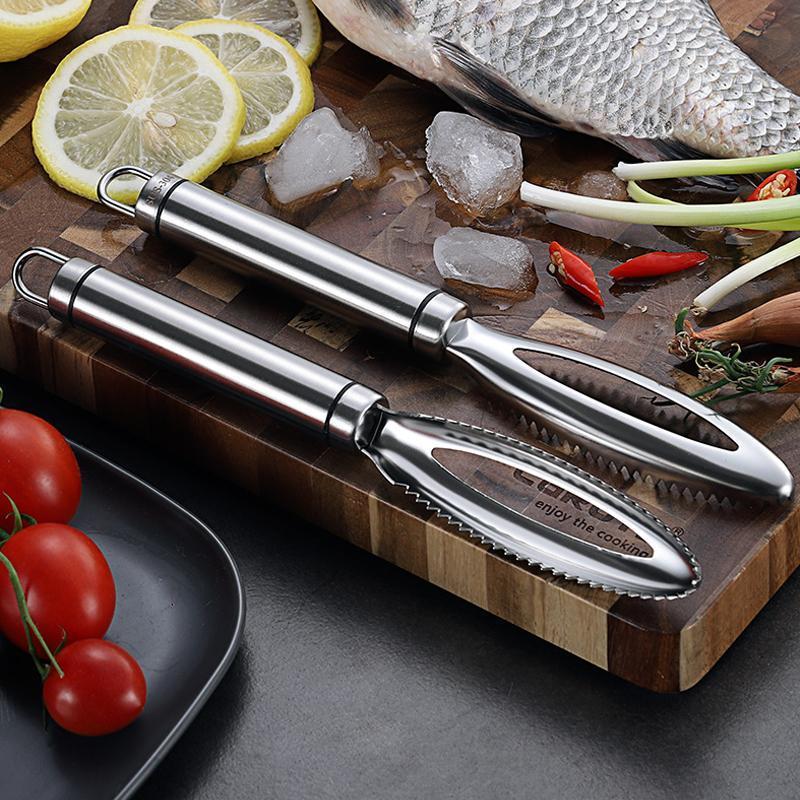 Herramientas de cocina manuales para raspar pescado-ES