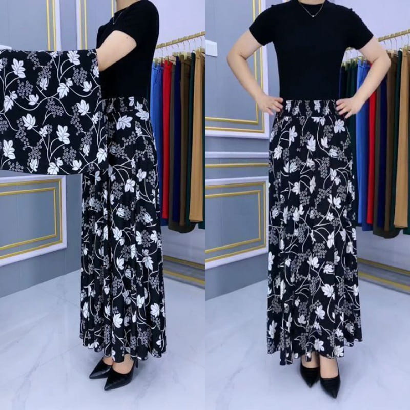 🌸Falda delgada plisada ajustada-ES