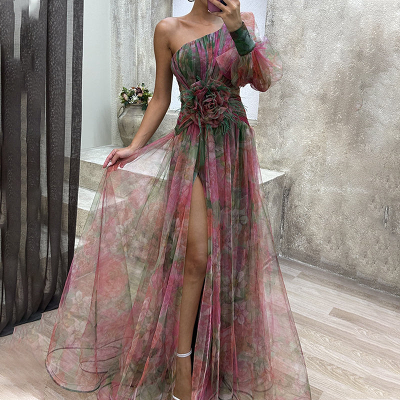 ✨【Μάγος αδυνατίσματος】. Φόρεμα Mirage Color Block✨-GR