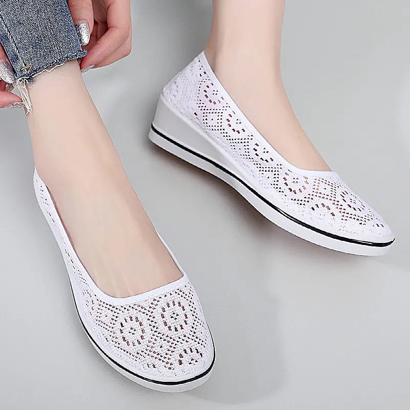 Zapatos de plataforma transpirables y antideslizantes para mujer.-ES
