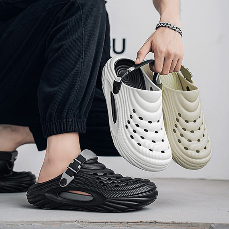 ☁️Sandalias transpirables sin cordones para hombre🌬️-ES