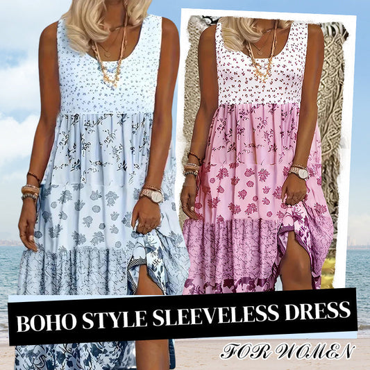 ✨👗Vestido sin mangas estilo boho para mujer-ES