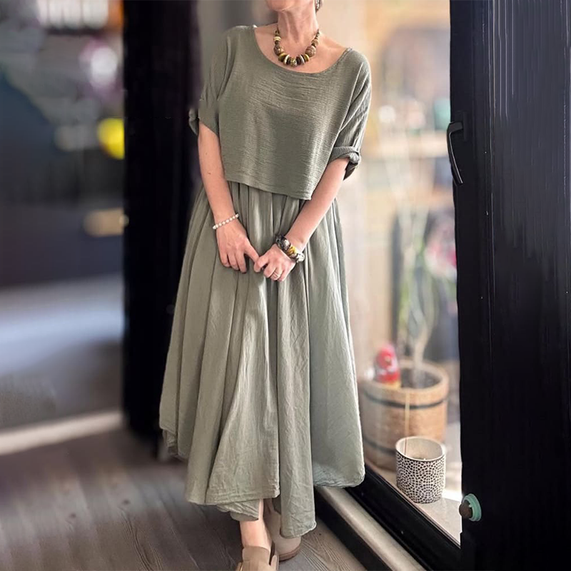 【S-5XL】👗Vienspalvis ilgas sijonas-LT